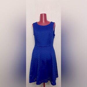 Apt. 9 Blue Sleeveless A-Line Cocktail Dress